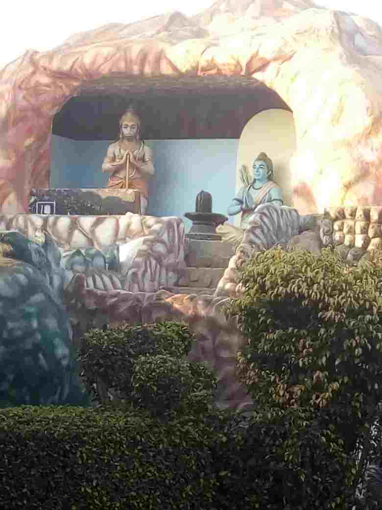 bhole shankar ki gufa अंजनी माता मंदिर में भोले शंकर की गुफा