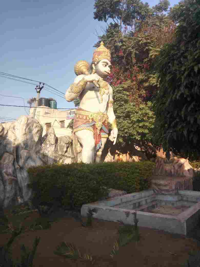 hanuman ji in anjani mata mandir mehandipur balaji अंजनी माता मंदिर में हनुमान जी की सुंदर मूर्ति