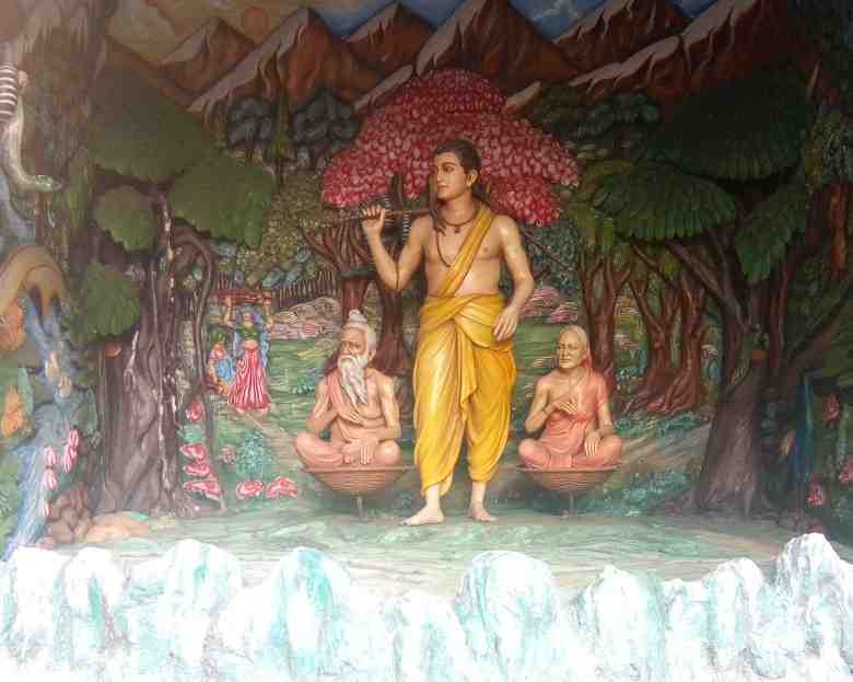 मंदिर की वाटिका में श्रवण कुमार