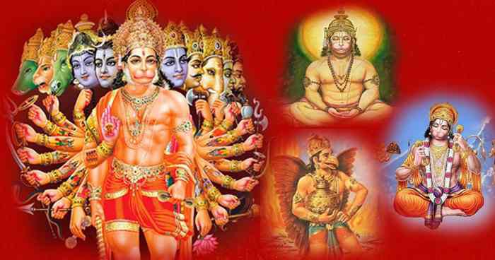 हनुमान जी के विभिन्न स्वरूपों की प्रतिमाएं और उनके धार्मिक महत्व