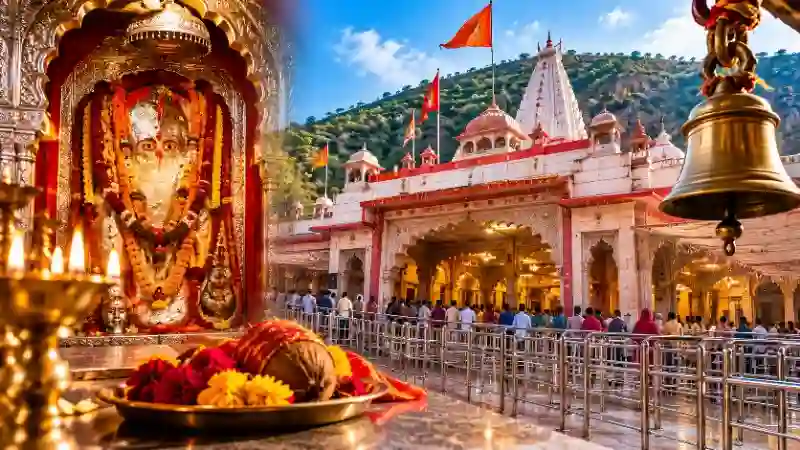 मेहंदीपुर बालाजी न्यूज़ मेहंदीपुर बालाजी न्यूज़, मंदिर परिसर और श्रद्धालुओं का दृश्य