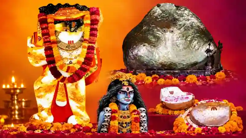 मेहंदीपुर बालाजी का दरबार – शोधकर्ता की नजर से मेहंदीपुर बालाजी का दरबार शोधकर्ता की नजर से दर्शाया गया धार्मिक दृश्य