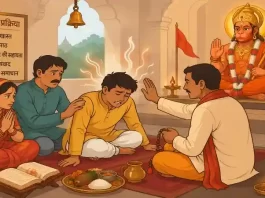 मेहंदीपुर बालाजी में भूत प्रेत के इलाज की धार्मिक प्रक्रिया