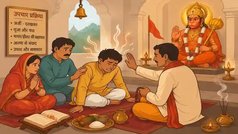 मेहंदीपुर बालाजी में भूत-प्रेत का इलाज मेहंदीपुर बालाजी में भूत प्रेत के इलाज की धार्मिक प्रक्रिया