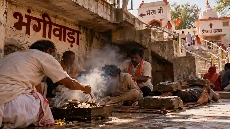 मेहंदीपुर बालाजी के भंगीवाड़ा उपचार स्थल का सांकेतिक दृश्य