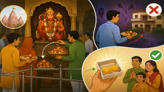 मेहंदीपुर बालाजी का प्रसाद घर क्यों नहीं ले जाते मेहंदीपुर बालाजी के प्रसाद को घर ले जाने की मान्यता और मंदिर की वर्तमान स्थिति